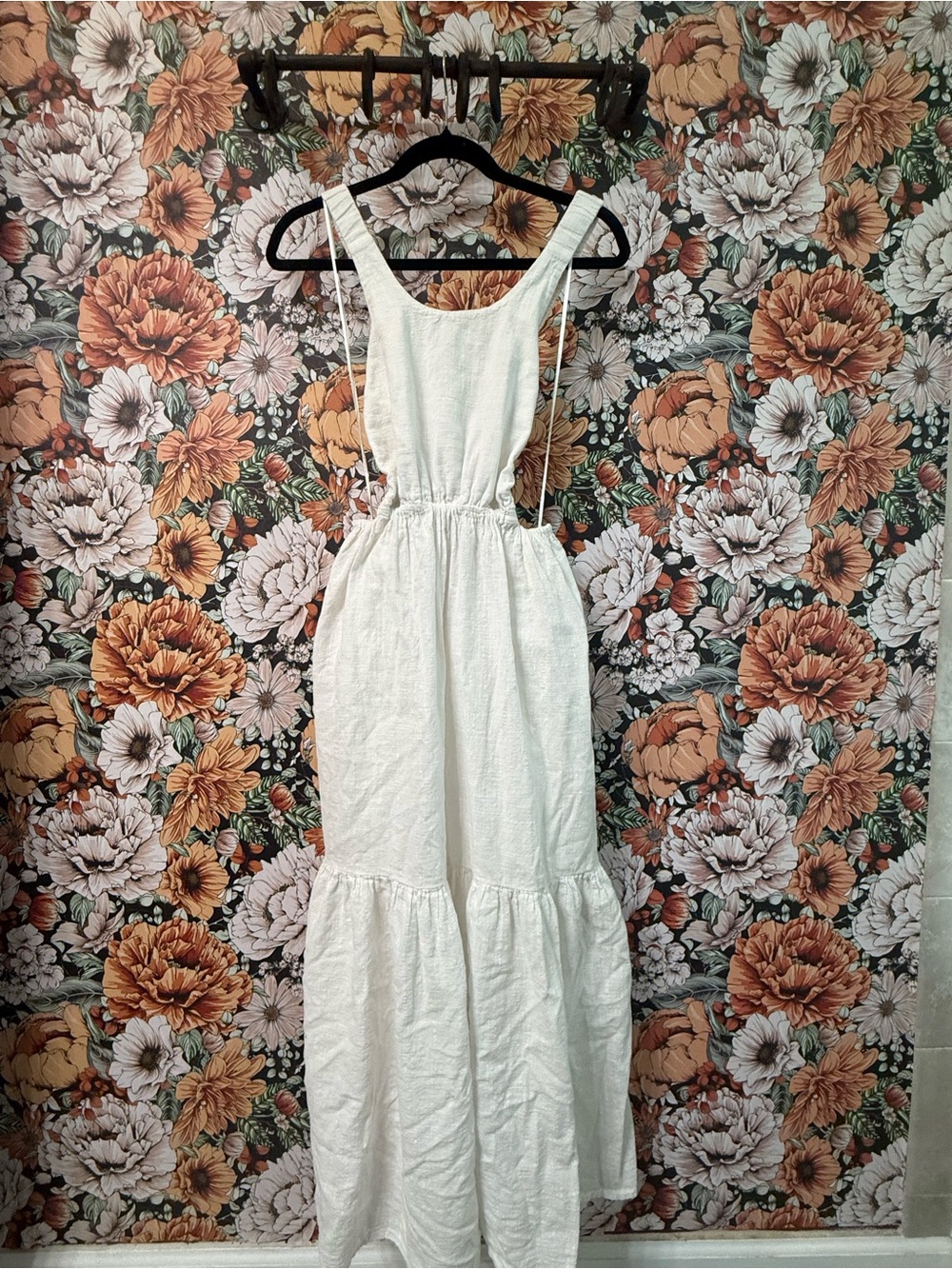 Billabong white cross strap dress